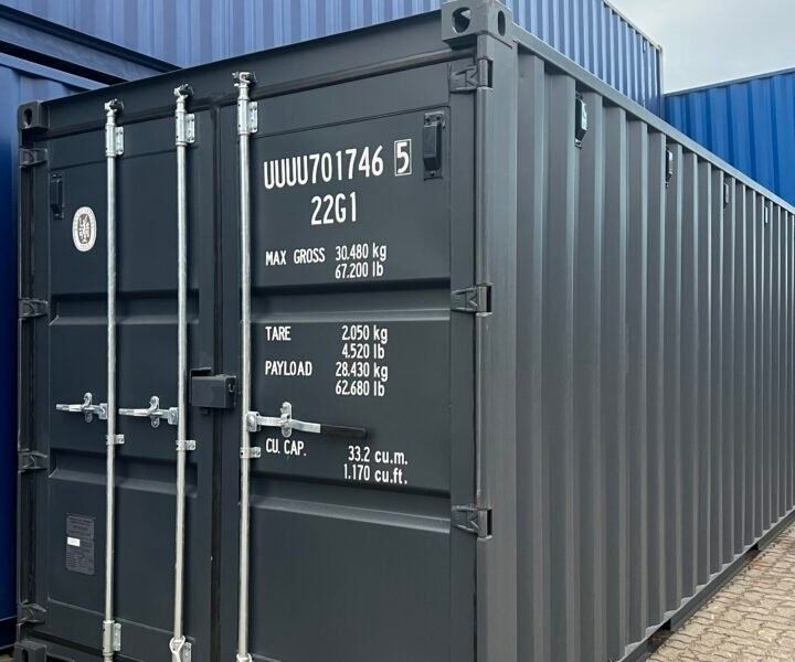 20 Fuß Container, anthrazit