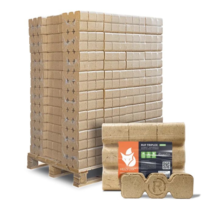 Holzbriketts RUF Triplex Green 96 x 10 kg